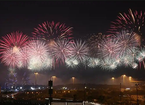 祁东县焰火晚会